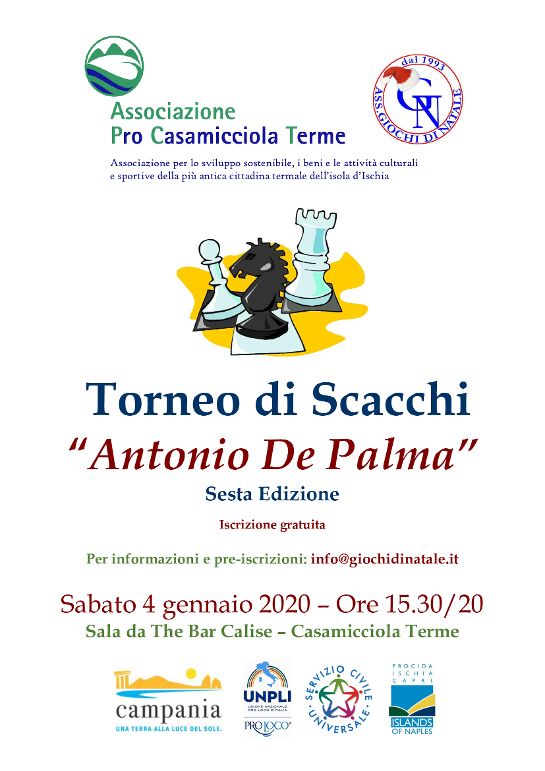 Locandina Torneo Scacchi 2019 20