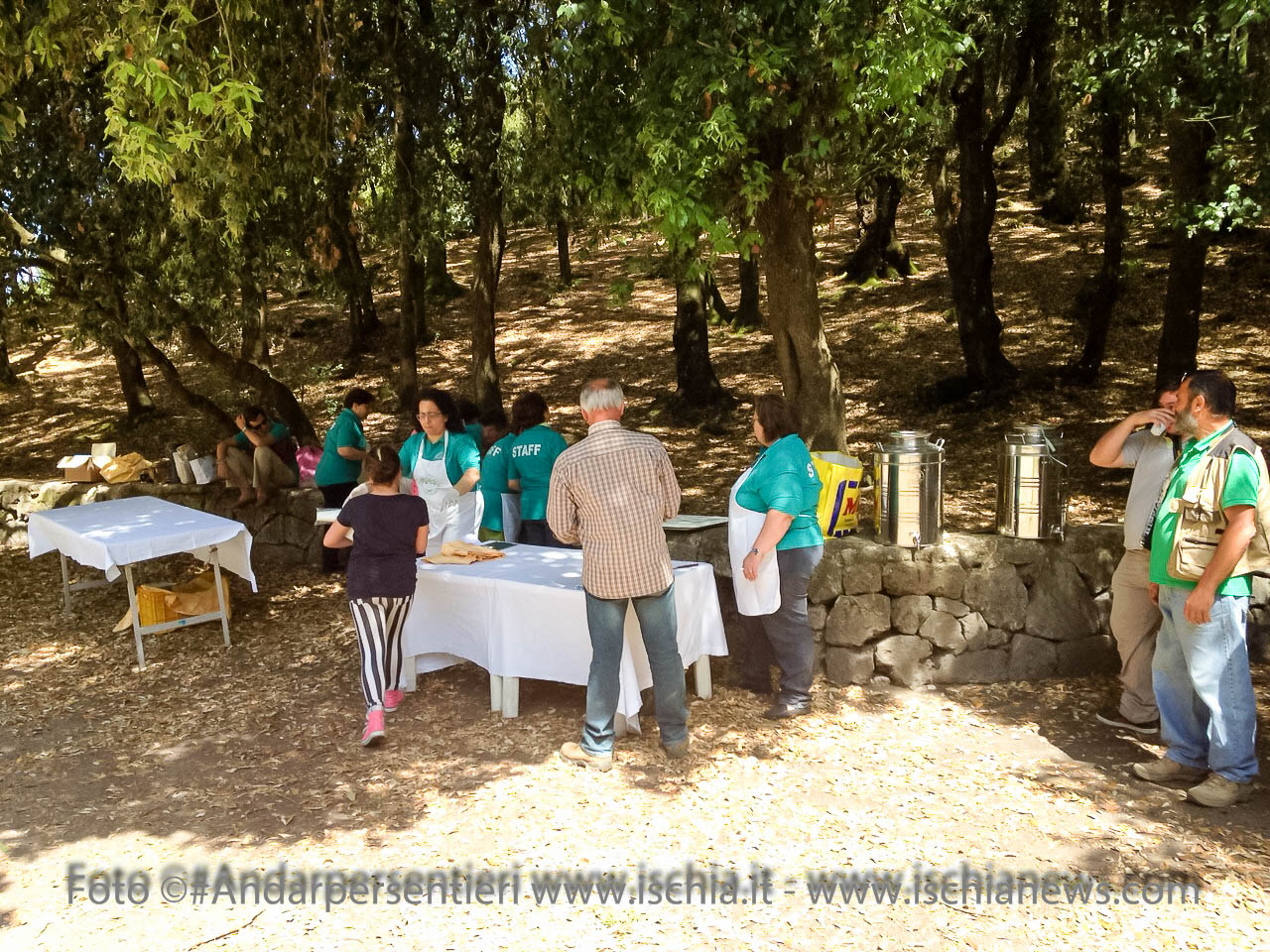 Andar per sentieri Bosco della Maddalena nel comune di Casamicciola Terme, merenda campestre offerta dagli Amici del Maio - isola d'Ischia