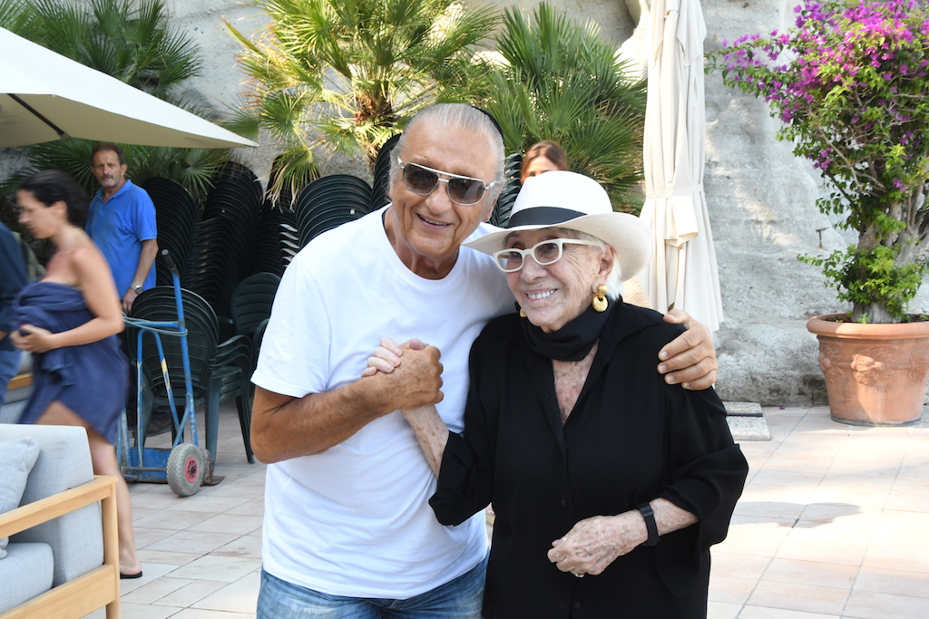 Lina Wertmuller con Toni Renis