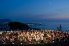 Teatro Greco, sullo sfondo il porto di Forio